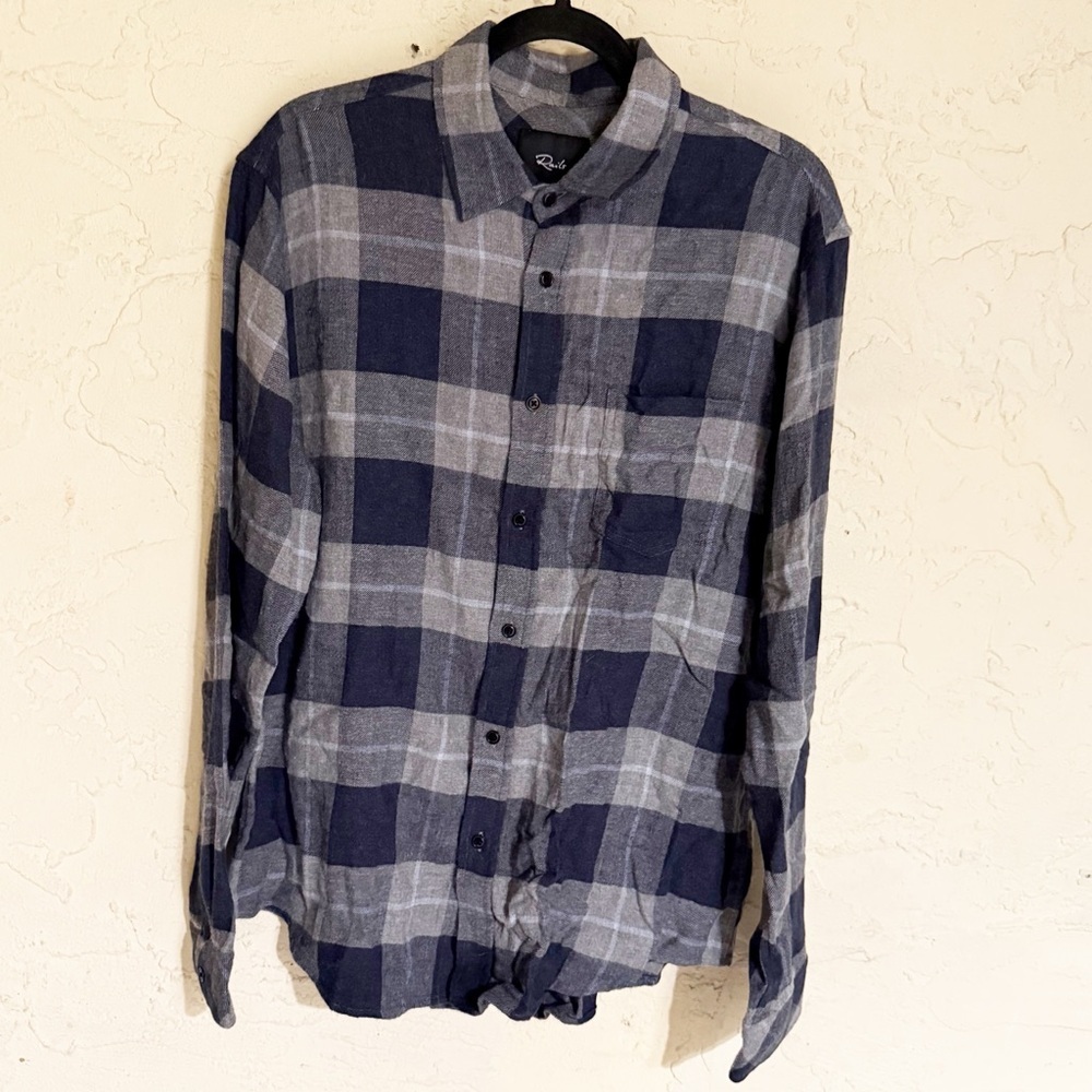 RAILS Men’s Sussex Relaxed Fit Paid Flannel Button-Up Shirt sz.L - Picture 5 of 7
